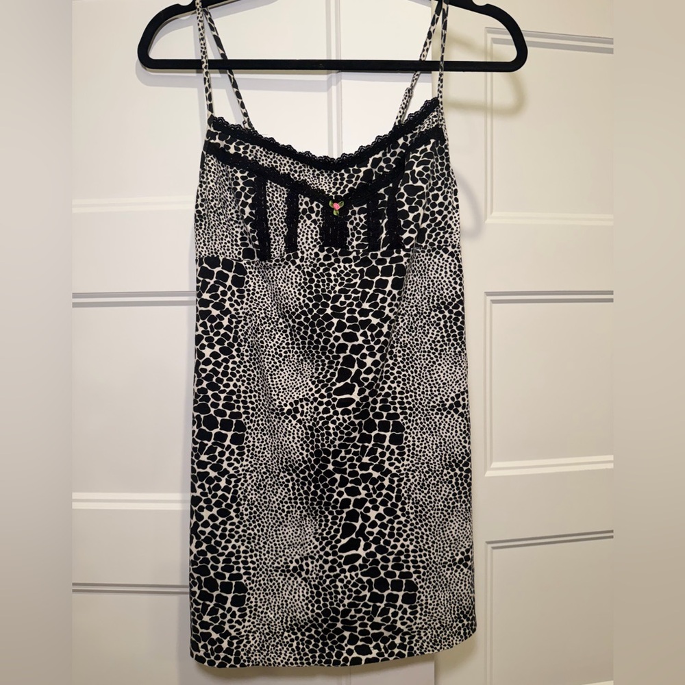 Betsey Johnson Black and White Patterned Intimates